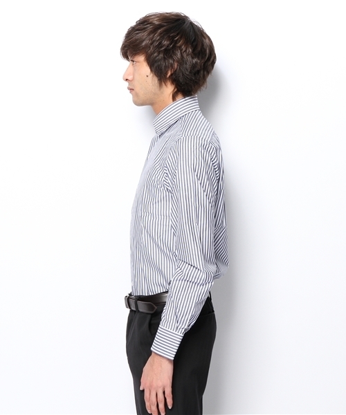 green label relaxing（グリーンレーベルリラクシング）の「LON/ST WDシャツ ◆（シャツ/ブラウス・メンズ・ターコイズブルー/ライトグレー/ネイビー・41cm/40cm/43cm/42cm/37cm/39cm/38cm）」の5枚目の写真