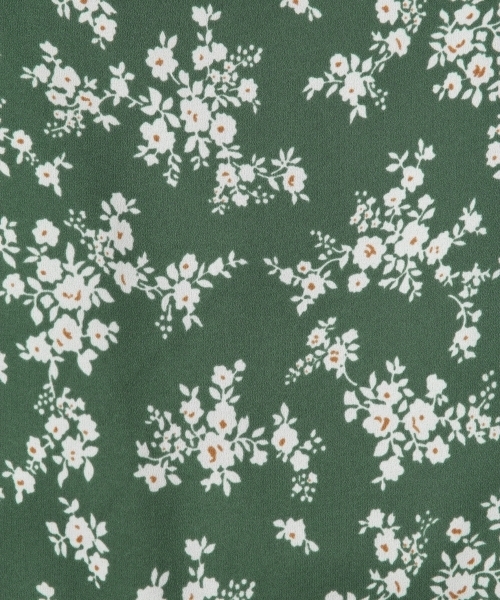 Heather(ヘザー)の「コバナガラカイキンシャツ 838839(シャツ/ブラウス・レディース・グリーン/ネイビー・FREE)」の6枚目の写真