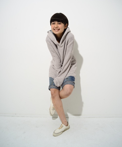 PARKS TOKYO SELECT(パークストウキョウセレクト)の「【toiro】ハニカム フーディ/プルオーバーパーカー(パーカー・レディース・グレー/カーキ/イエロー系その他・SMALL/MEDIUM)」の9枚目の写真