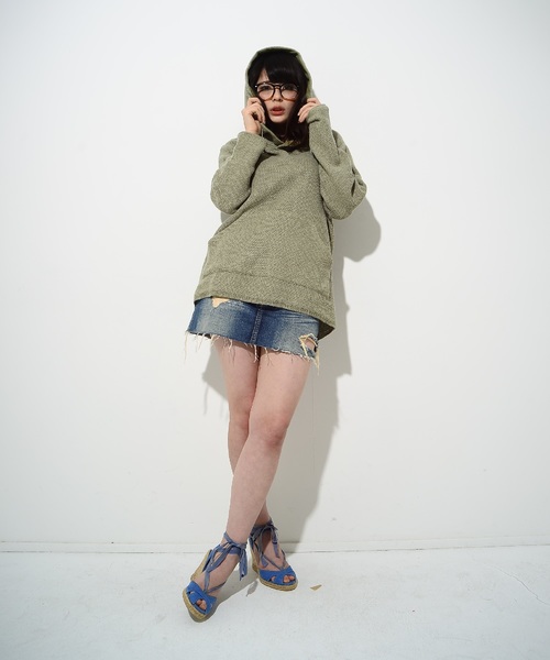 PARKS TOKYO SELECT(パークストウキョウセレクト)の「【toiro】ハニカム フーディ/プルオーバーパーカー(パーカー・レディース・グレー/カーキ/イエロー系その他・SMALL/MEDIUM)」の13枚目の写真