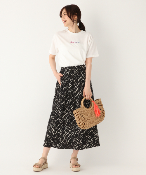 GLOBAL WORK（グローバルワーク）の「アソートガラセミフレアスカート/837953（スカート・レディース・オフホワイト/ホワイト/ブラック/その他・LARGE/MEDIUM）」の12枚目の写真