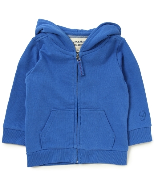 green label relaxing(グリーンレーベルリラクシング)の「【BABY】ミニウラケ gシシュウパーカー(その他ベビー用品・キッズ・イエロー/コバルトブルー・85cm)」の1枚目の写真