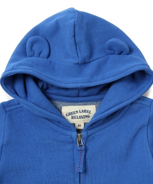 green label relaxing(グリーンレーベルリラクシング)の「【BABY】ミニウラケ gシシュウパーカー(その他ベビー用品・キッズ・イエロー/コバルトブルー・85cm)」の5枚目の写真