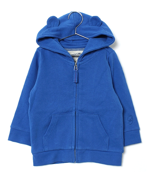 green label relaxing(グリーンレーベルリラクシング)の「【BABY】ミニウラケ gシシュウパーカー(その他ベビー用品・キッズ・イエロー/コバルトブルー・85cm)」の3枚目の写真