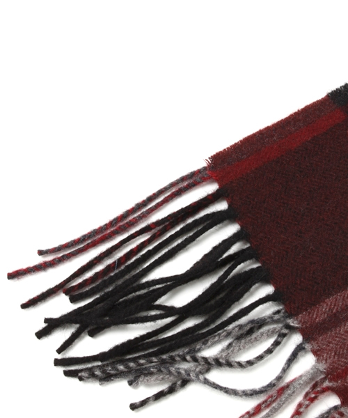 NANO universe（ナノユニバース）の「カシミアチェックマフラー（マフラー・メンズ・レッド・FREE）」の2枚目の写真