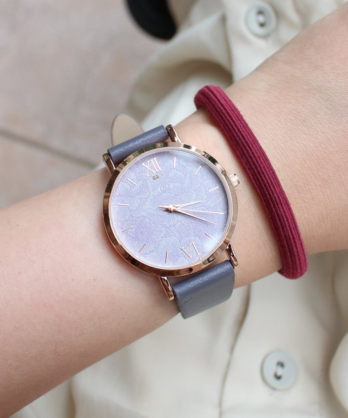 nattito(ナティート)の「〈nattito/ナティート〉Elegance Flower Watch/エレガンスフラワーウォッチ フェンダ(腕時計)」|パープル