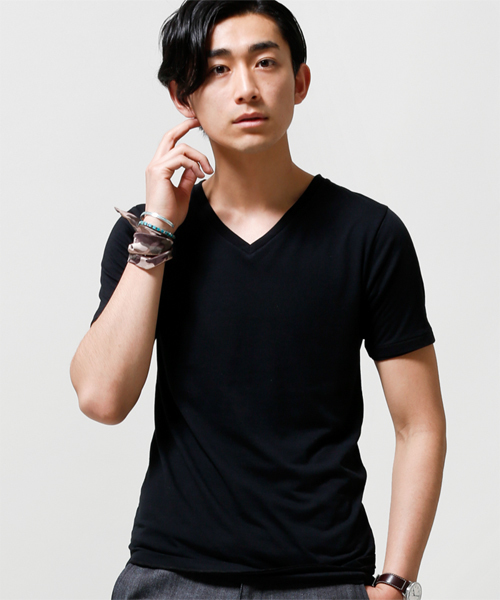 NANO universe(ナノユニバース)の「junhashimoto nano・universe/NU レーヤードtee(Tシャツ/カットソー・メンズ・ブラック/グレー/ピンク/ホワイト/ネイビー・X-LARGE/LARGE/MEDIUM/SMALL)」の2枚目の写真