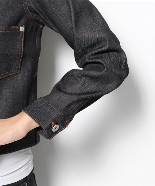 URBAN RESEARCH DOORS WOMENS(アーバンリサーチ ドアーズ ウィメンズ)の「DOORS リジットデニムジャケット(デニムジャケット・レディース・インディゴブルー・FREE)」の4枚目の写真