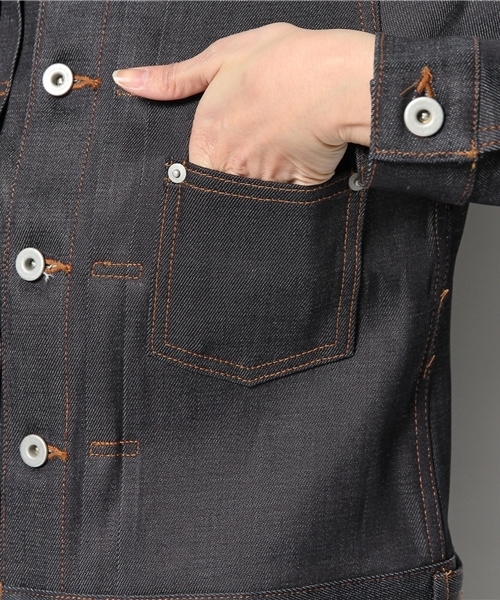 URBAN RESEARCH DOORS WOMENS(アーバンリサーチ ドアーズ ウィメンズ)の「DOORS リジットデニムジャケット(デニムジャケット・レディース・インディゴブルー・FREE)」の5枚目の写真