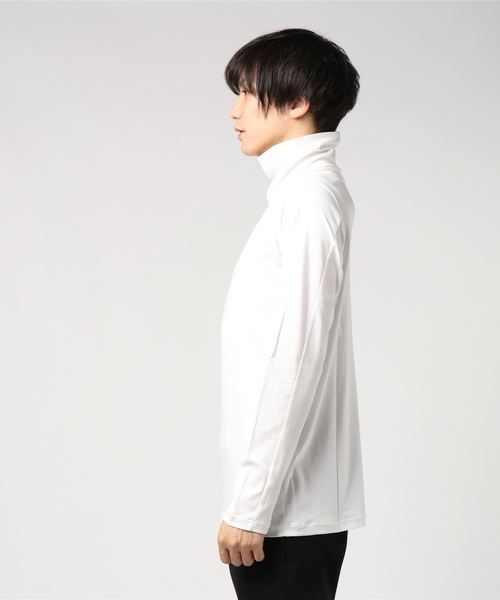 ATTACHMENT(アタッチメント)の「115/2 スピンプラチナスムース タートルネックL/S(Tシャツ/カットソー・メンズ・ブラック/ライトベージュ/ホワイト/ライトグレー・2/3/1/4)」の5枚目の写真