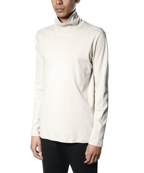 ATTACHMENT(アタッチメント)の「115/2 スピンプラチナスムース タートルネックL/S(Tシャツ/カットソー・メンズ・ブラック/ライトベージュ/ホワイト/ライトグレー・2/3/1/4)」の7枚目の写真