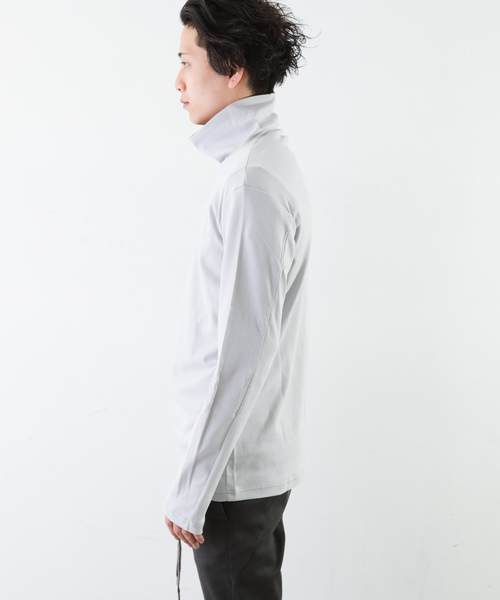 ATTACHMENT(アタッチメント)の「115/2 スピンプラチナスムース タートルネックL/S(Tシャツ/カットソー・メンズ・ブラック/ライトベージュ/ホワイト/ライトグレー・2/3/1/4)」の11枚目の写真
