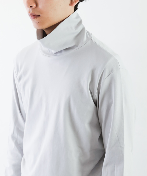 ATTACHMENT(アタッチメント)の「115/2 スピンプラチナスムース タートルネックL/S(Tシャツ/カットソー・メンズ・ブラック/ライトベージュ/ホワイト/ライトグレー・2/3/1/4)」の21枚目の写真
