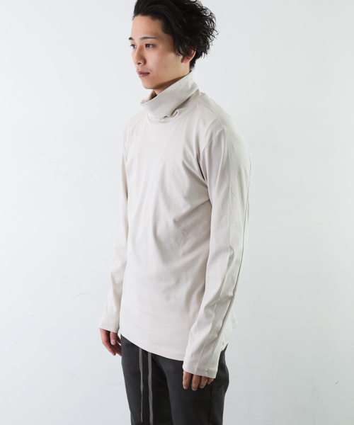 ATTACHMENT(アタッチメント)の「115/2 スピンプラチナスムース タートルネックL/S(Tシャツ/カットソー・メンズ・ブラック/ライトベージュ/ホワイト/ライトグレー・2/3/1/4)」の19枚目の写真
