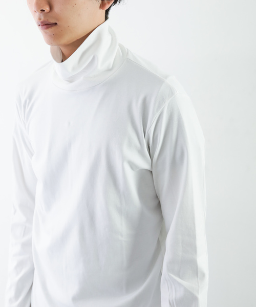 ATTACHMENT(アタッチメント)の「115/2 スピンプラチナスムース タートルネックL/S(Tシャツ/カットソー・メンズ・ブラック/ライトベージュ/ホワイト/ライトグレー・2/3/1/4)」の22枚目の写真