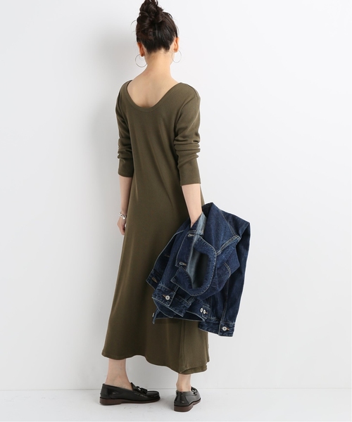 感謝の声続々 フライスリブ ワンピース セール Journal ウシロアキフレアワンピース ワンピース Standard ジャーナルスタンダード のワンピース フライスリブ Journal Standard ジャーナルスタンダード のファッション