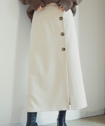 Aunt Marie's | AUNT MARIE'S フロントボタンT/Rタイトロングスカート(スカート)