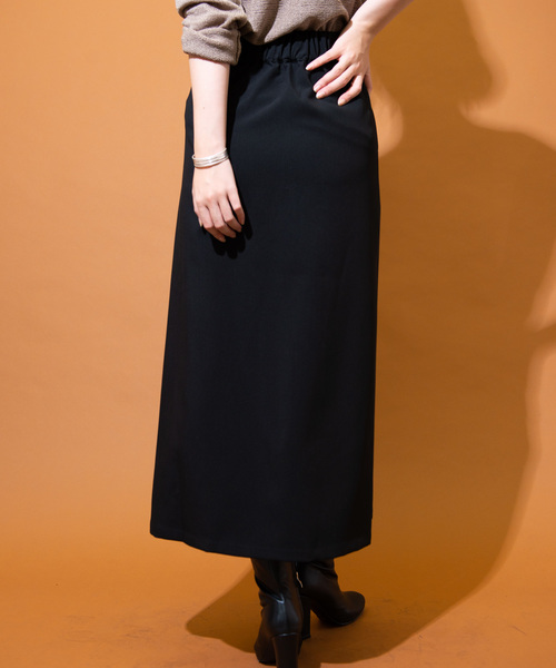 Aunt Marie's（アントマリーズ）の「AUNT MARIE'S フロントボタンT/Rタイトロングスカート（スカート・レディース・ブラック/アイボリー・FREE）」の8枚目の写真
