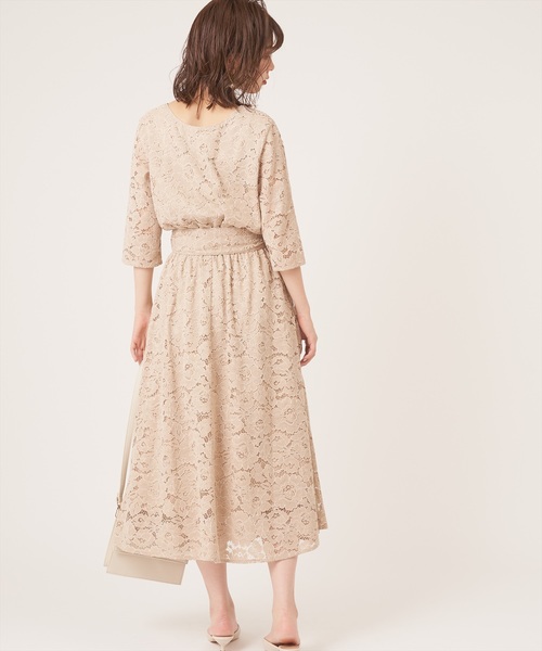 natural couture(ナチュラルクチュール)の「前後2WAY太ベルトワンピース(ワンピース・レディース・ブラック/ベージュ/モカ/サックスブルー・FREE)」の17枚目の写真