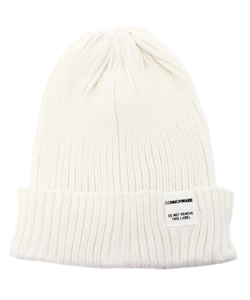 COMMONWARE AMERICAN RAG CIE&Magine（コモンウェアアメリカンラグシーアンド マージン）の「AMERICAN RAG CIE&Magine COMMONWARE カラーコットンリネンニットキャップ104-AMG-1428-614AMG∴（ニットキャップ/ビーニー・メンズ・ネイビー/ブルー/ホワイト/オリーブ/マスタード/レッド・FREE）」の2枚目の写真