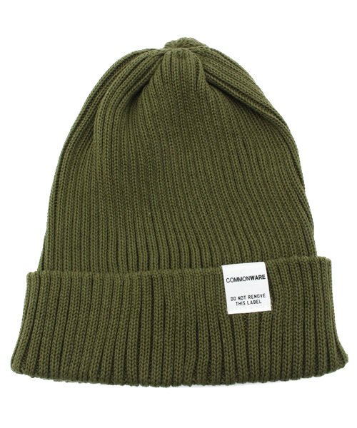 COMMONWARE AMERICAN RAG CIE&Magine（コモンウェアアメリカンラグシーアンド マージン）の「AMERICAN RAG CIE&Magine COMMONWARE カラーコットンリネンニットキャップ104-AMG-1428-614AMG∴（ニットキャップ/ビーニー・メンズ・ネイビー/ブルー/ホワイト/オリーブ/マスタード/レッド・FREE）」の3枚目の写真