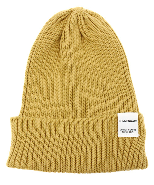 COMMONWARE AMERICAN RAG CIE&Magine（コモンウェアアメリカンラグシーアンド マージン）の「AMERICAN RAG CIE&Magine COMMONWARE カラーコットンリネンニットキャップ104-AMG-1428-614AMG∴（ニットキャップ/ビーニー・メンズ・ネイビー/ブルー/ホワイト/オリーブ/マスタード/レッド・FREE）」の5枚目の写真