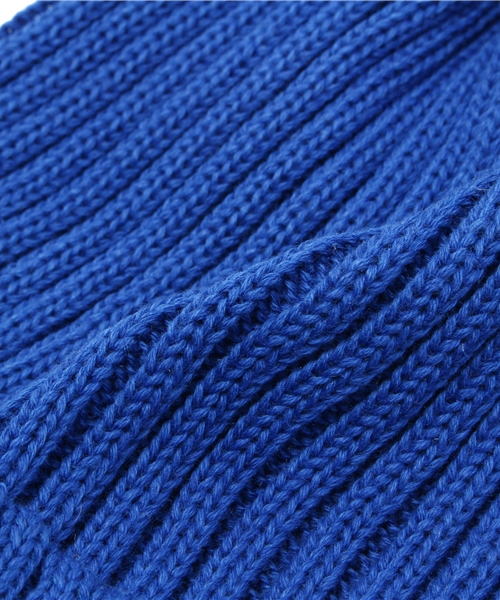 COMMONWARE AMERICAN RAG CIE&Magine（コモンウェアアメリカンラグシーアンド マージン）の「AMERICAN RAG CIE&Magine COMMONWARE カラーコットンリネンニットキャップ104-AMG-1428-614AMG∴（ニットキャップ/ビーニー・メンズ・ネイビー/ブルー/ホワイト/オリーブ/マスタード/レッド・FREE）」の8枚目の写真