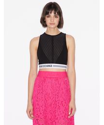 ARMANI EXCHANGE | 【A|Xアルマーニ エクスチェンジ】ロゴバンドヘム　クロップドタンクトップ(タンクトップ)