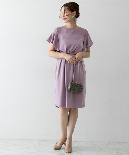 セール】デコルテレースフリルドレス（ドレス）｜URBAN RESEARCH ROSSO