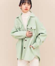 Aunt Marie's | AUNT MARIE'S メルトンCPOシャツジャケット(カバーオール)