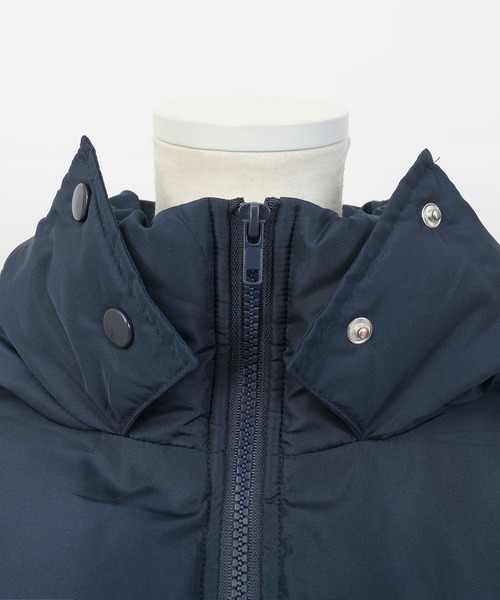 Fashion Letter（ファッションレター）の「フードショートエコダウンジャケット（ダウンジャケット/コート・レディース・レッド/パープル/ブラック/ライトカーキ/ネイビー/オフホワイト・M/L）」の8枚目の写真