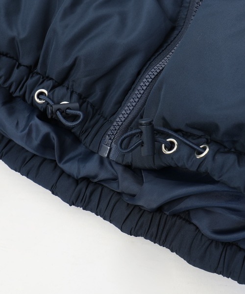 Fashion Letter（ファッションレター）の「フードショートエコダウンジャケット（ダウンジャケット/コート・レディース・レッド/パープル/ブラック/ライトカーキ/ネイビー/オフホワイト・M/L）」の14枚目の写真