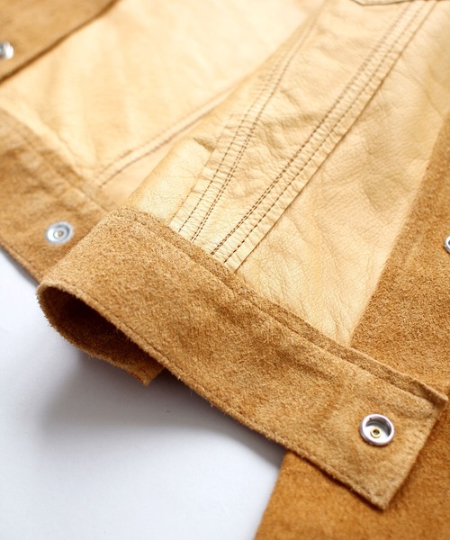 sisii(シシ)の「Denime × Sisii LEATHER 3RD TYPE(その他アウター・メンズ・ブラウン系その他・SMALL/MEDIUM/LARGE/X-LARGE)」の6枚目の写真