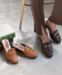 KOBE LETTUCE（コウベレタス）の「ビット付きエコファーローファーバブーシュ（ローファー）」