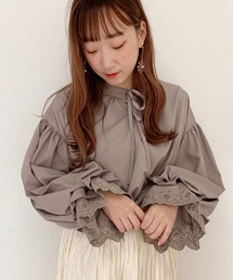 apres jour | 袖ボリュームレースブラウス【ZOZOTOWN限定アイテム】(シャツ/ブラウス)