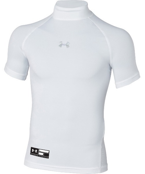 UNDER ARMOUR（アンダーアーマー）の「UAヒートギアアーマー コンプレッション ショートスリーブ モック シャツ（ベースボール/KIDS）（Tシャツ/カットソー・キッズ・レッド/ホワイト/ブラック/ロイヤルブルー/ネイビー・150/160/140/#16）」の2枚目の写真