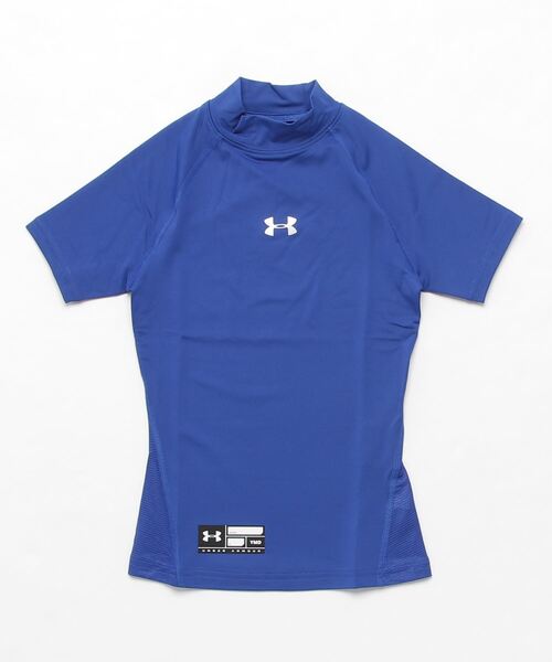 UNDER ARMOUR（アンダーアーマー）の「UAヒートギアアーマー コンプレッション ショートスリーブ モック シャツ（ベースボール/KIDS）（Tシャツ/カットソー・キッズ・レッド/ホワイト/ブラック/ロイヤルブルー/ネイビー・150/160/140/#16）」の8枚目の写真