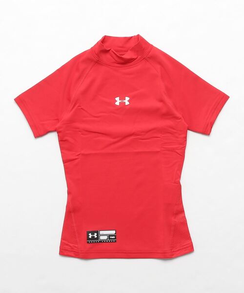 UNDER ARMOUR（アンダーアーマー）の「UAヒートギアアーマー コンプレッション ショートスリーブ モック シャツ（ベースボール/KIDS）（Tシャツ/カットソー・キッズ・レッド/ホワイト/ブラック/ロイヤルブルー/ネイビー・150/160/140/#16）」の10枚目の写真