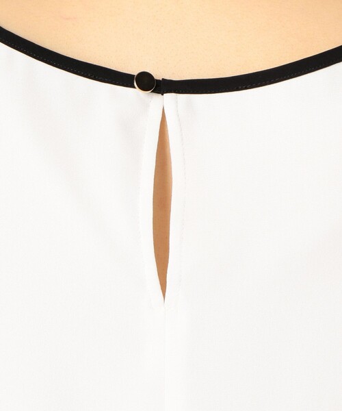 NOLLEY’S Sophi（ノーリーズソフィ）の「パイピングチューリップブラウス（シャツ/ブラウス・レディース・オフホワイト/ラベンダー/ホワイト系その他4/チャコールグレー・38/36）」の18枚目の写真