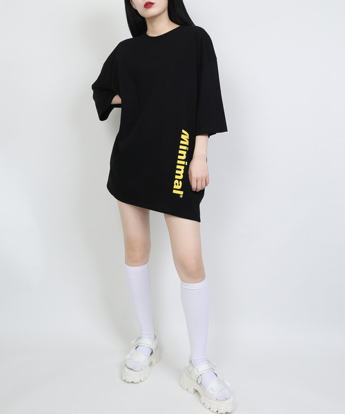 WC(ダブル シー)の「WC/MinimalプリントTシャツ(Tシャツ/カットソー・レディース・グリーン/ホワイト/ブラック・FREE)」の4枚目の写真