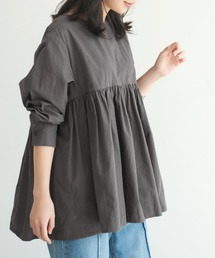 ふんわり切り替えAラインブラウス