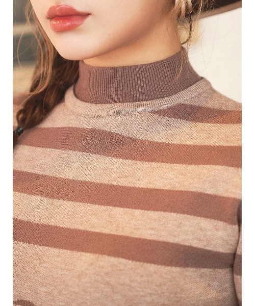 Darich（ダーリッチ）の「ロゴニットミニワンピース（ワンピース・レディース・ブラック/モカ・FREE）」の9枚目の写真