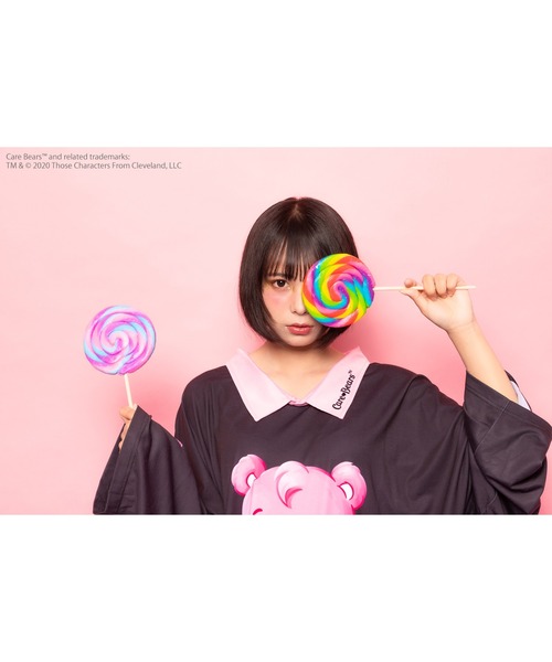 TRAVAS TOKYO（トラバス トウキョウ）の「【TRAVAS TOKYO × ケアベア SPECIAL COLLABORATION】ケアベア襟付きロンＴ（Tシャツ/カットソー・レディース・ブラック×パープル/ブラック×ピンク・FREE）」の21枚目の写真