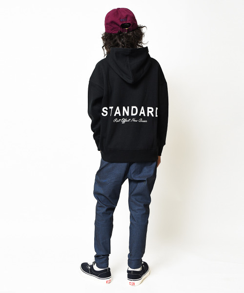 RAT EFFECT（ラットエフェクト）の「【裏起毛】バックロゴビッグパーカー（パーカー・キッズ・ブラック/ブラウン/ベージュ/オフホワイト/杢グレー・140/120/150/130/160/170）」の9枚目の写真