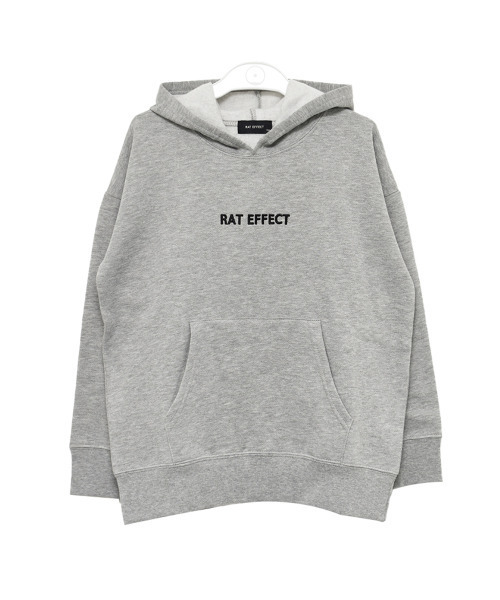 RAT EFFECT（ラットエフェクト）の「【裏起毛】バックロゴビッグパーカー（パーカー・キッズ・ブラック/ブラウン/ベージュ/オフホワイト/杢グレー・140/120/150/130/160/170）」の16枚目の写真