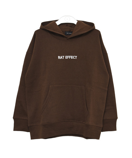 RAT EFFECT（ラットエフェクト）の「【裏起毛】バックロゴビッグパーカー（パーカー・キッズ・ブラック/ブラウン/ベージュ/オフホワイト/杢グレー・140/120/150/130/160/170）」の17枚目の写真