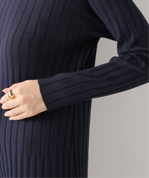 Noble（ノーブル）の「ハリヌキシャドーボーダーニットフレア  