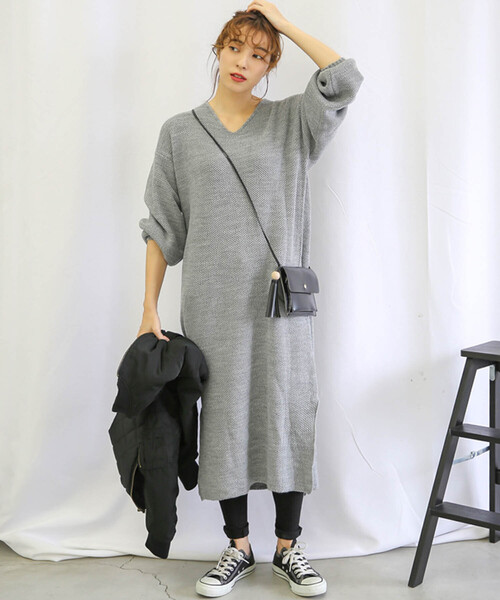 ブランド古着 ニットワンピース ワンピース Select Moca セレクトモカ のファッション通販 Zozoused