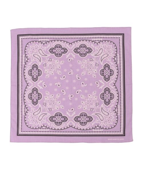 SHIPS(シップス)の「ペイズリーバンダナ(バンダナ/スカーフ・レディース・ホワイト/ライトグリーン/イエロー/ブラウン/ブラック/ラベンダー・ONE SIZE)」の6枚目の写真