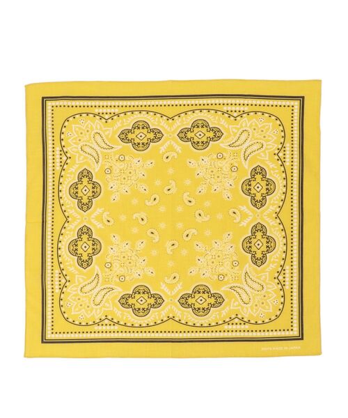 SHIPS(シップス)の「ペイズリーバンダナ(バンダナ/スカーフ・レディース・ホワイト/ライトグリーン/イエロー/ブラウン/ブラック/ラベンダー・ONE SIZE)」の1枚目の写真